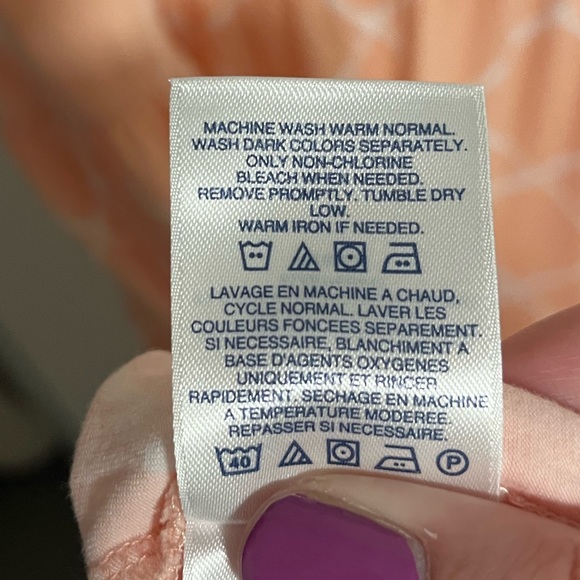 Lands’ End Peach Tiered Maxi Dress - Picture 5 of 6